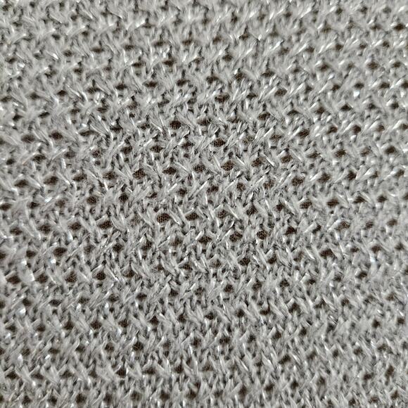 Design365 Metallic Gray Knit Scoopneck Tunic Sweater Size Large - Picture 8 of 9